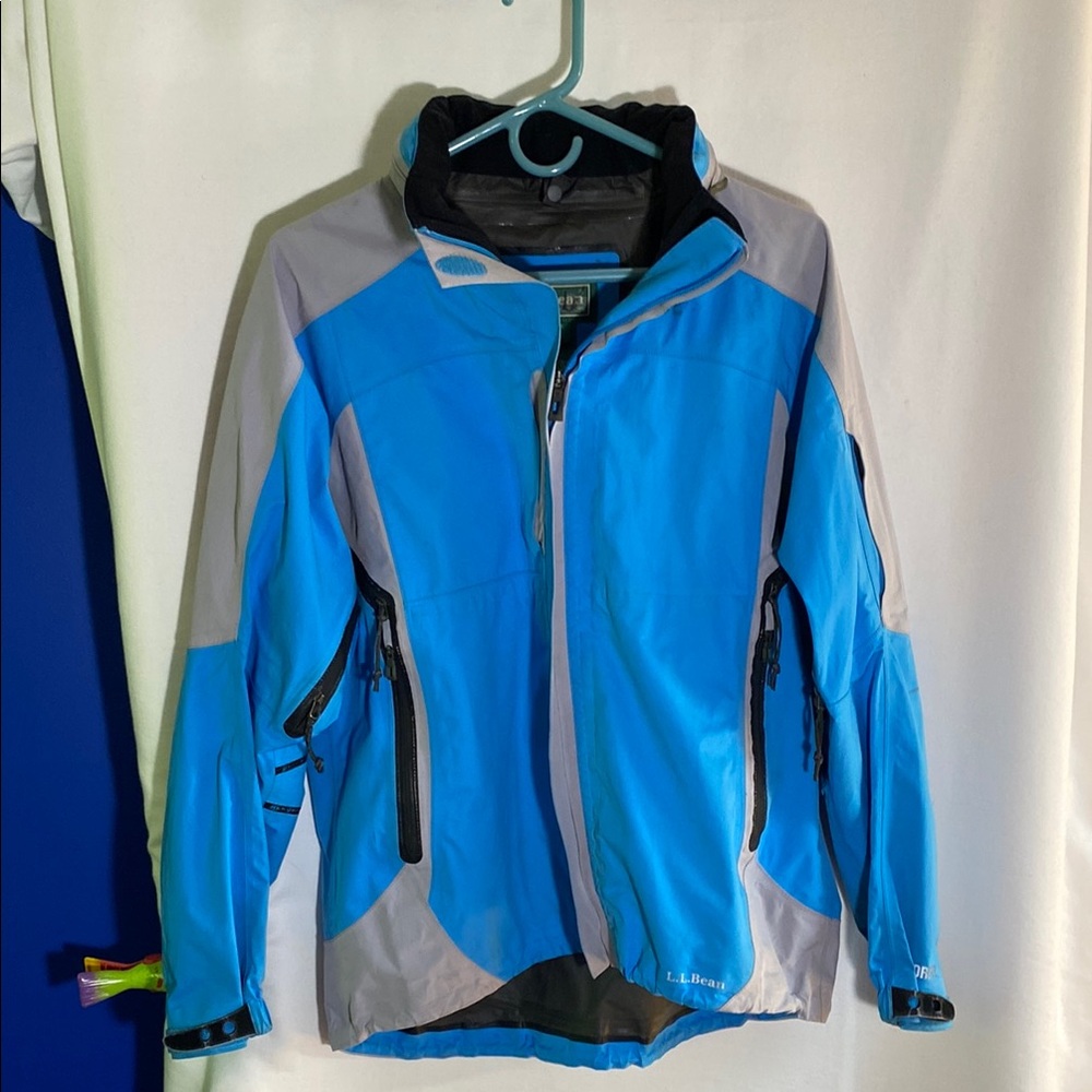 L.L. Bean Vibrant Blue and Gray Outdoor Jacket